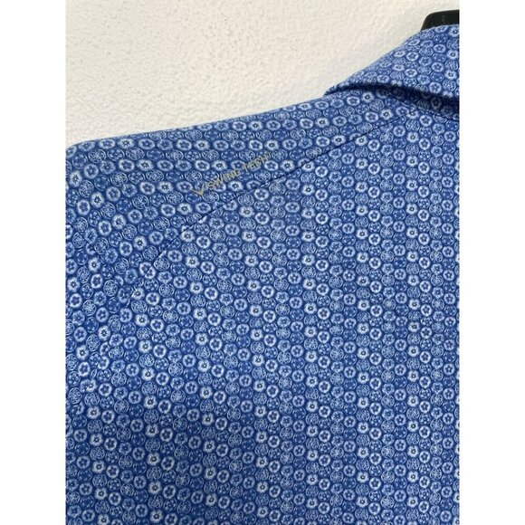 Mens 2X Blue White Callaway Opti-Dri Golf Polo Athletic Short Sleeve Shirt - Picture 6 of 14